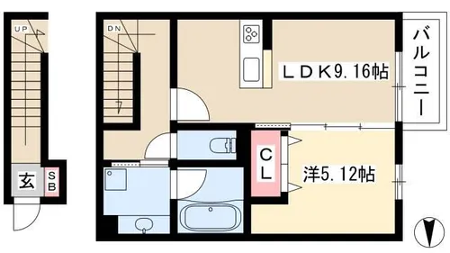 サンハイム【2階】の間取り
