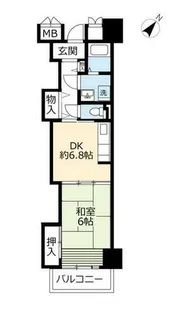 URキャナルタウンウェスト【0130909号室】の間取り
