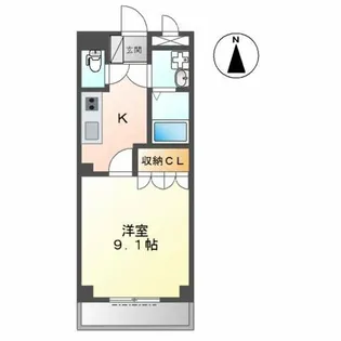ハイヴィレッジ詩音【1階】の間取り