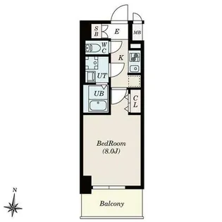 S-RESIDENCE堀田NorthⅡ【2階】の間取り