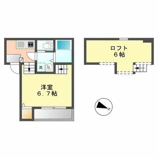 ディアマンテ【101号室】の間取り