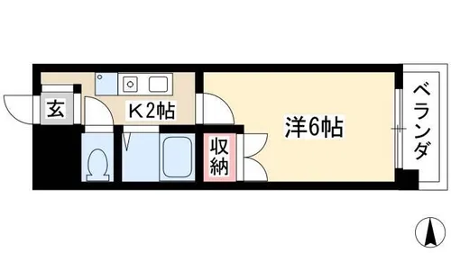 セントラルホームズ庄内【4階】の間取り
