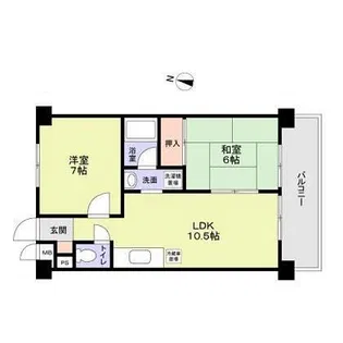 ハウス大屋敷【4階】の間取り