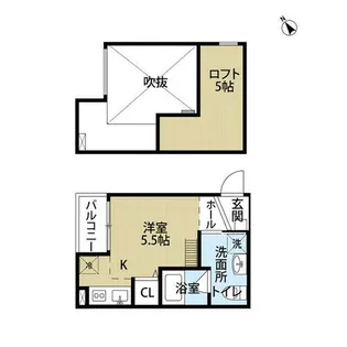 ドメーヌ堺【2階】の間取り