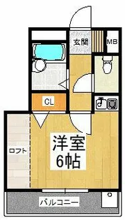 COCOMO MORIMOTO(ココモモリモト)【3階】の間取り