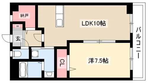 洲山サンヒルズ【3階】の間取り