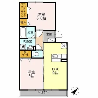萌樹館【2階】の間取り