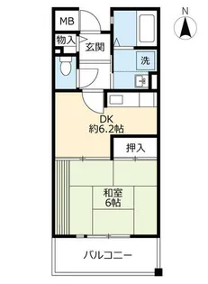 URアルビス五月ヶ丘【1260101号室】の間取り