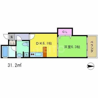 K’zALLAY【5階】の間取り