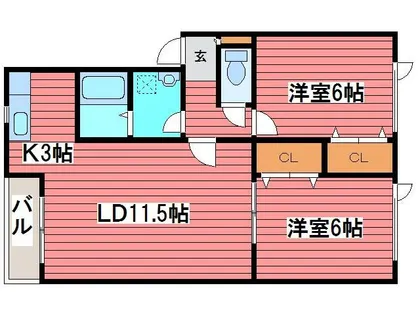 プラトウ【2階】の間取り