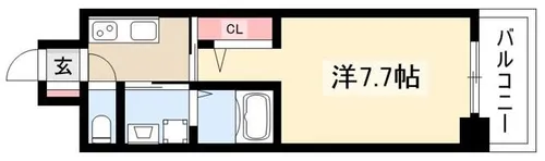 ArtizA東別院【8階】の間取り