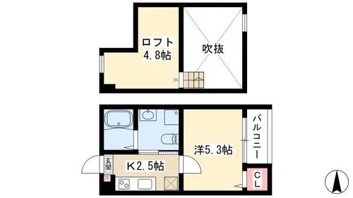 LSレジデンス名古屋(エルエスレジデンスナゴヤ【103号室】の間取り