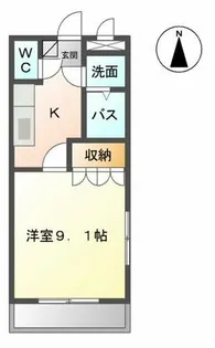 クリスタル・メゾン【1階】の間取り