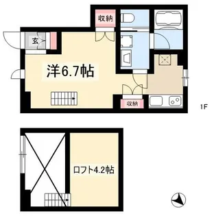 クレイン御器所【0103号室】の間取り