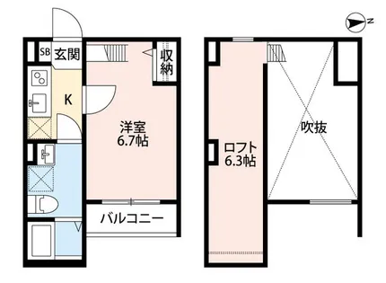 藤貴エイト【2階】の間取り