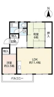 UR桜丘【0190503号室】の間取り