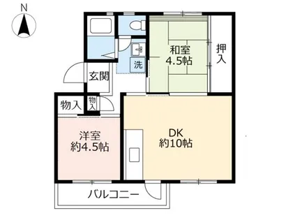 UR落合【3090503号室】の間取り