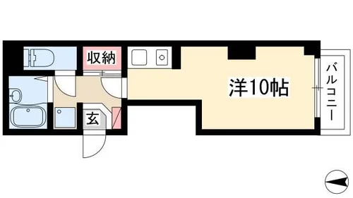 松栄ハイツ【4A号室】の間取り