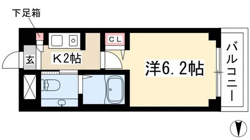 八事ガーデンヒルズ【304号室】の間取り