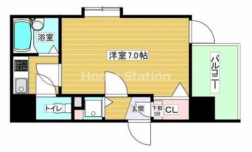 大阪府大阪市福島区海老江5丁目【マンション】の間取り