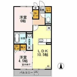カーサ エスペランサ2【3階】の間取り