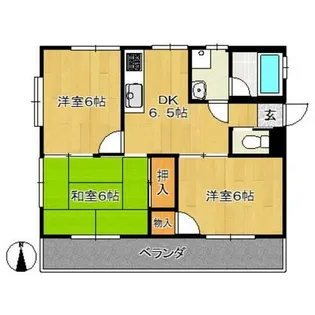 コーポ桜見台【201号室】の間取り