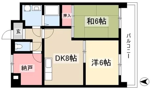 橘AKビル【10階】の間取り
