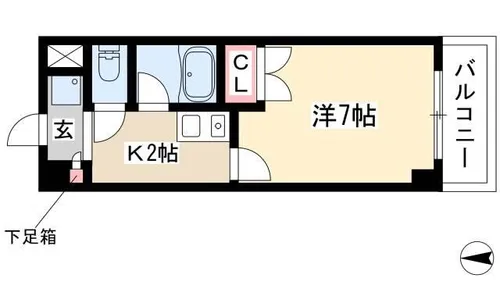 マーベラス新栄【606号室】の間取り
