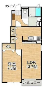 ハミングバード【1階】の間取り