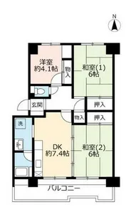 URポートアイランド【0530301号室】の間取り