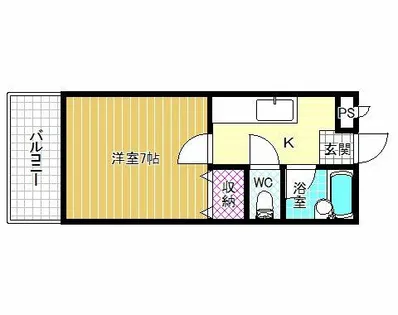 CASA DE TSUZUYAMADAI【3階】の間取り