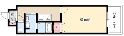 Gramercy Sakae【6階】の間取り