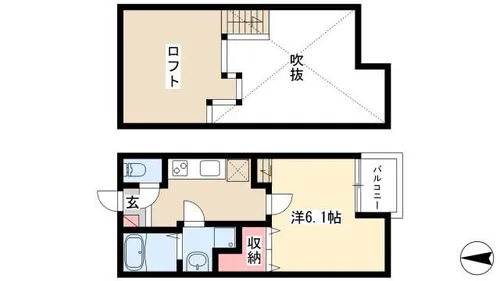 Creo庄内通【2階】の間取り