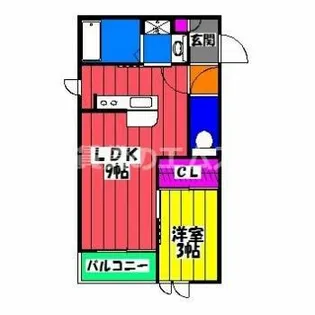 Regalest Piece 筑紫通り【1階】の間取り