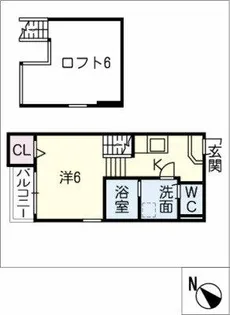 レグルス千種【102号室】の間取り