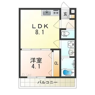 ドルチェ石津【3階】の間取り