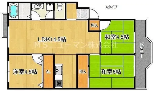 第3亀井マンション【2階】の間取り