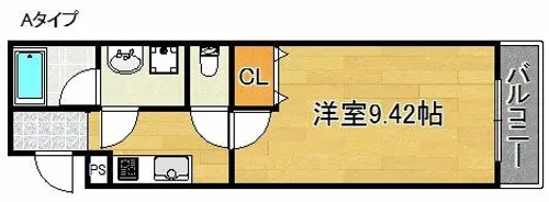 フジパレス中町【2階】の間取り