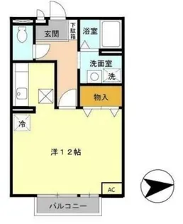 グレイスフル土山東【2階】の間取り