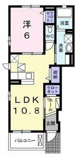 ウエストヒル神戸【1階】の間取り