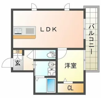 Crest垂水【3階】の間取り