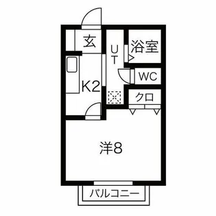 サン・friendsタツミII【1階】の間取り