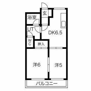スプリング岩崎II【1階】の間取り