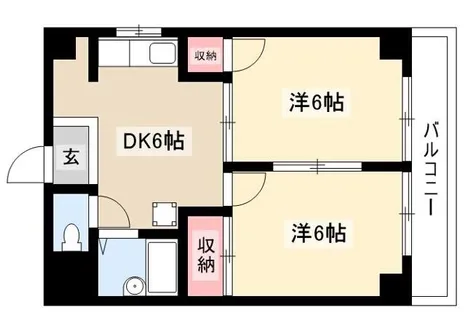 エムズハウス栄【2階】の間取り