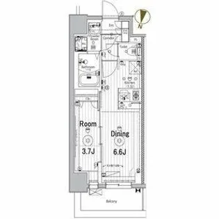 メイクスデザイン名駅南【12階】の間取り