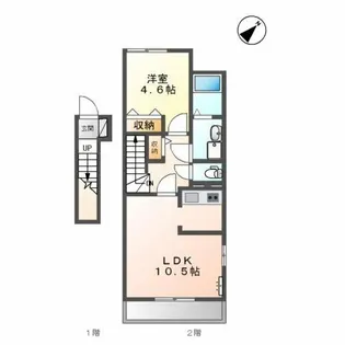 エスポワール港本町【2階】の間取り