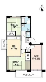 URポートアイランド【0650204号室】の間取り