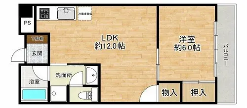 サンロイヤル高塚【2階】の間取り