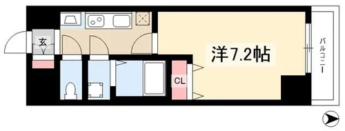 レジデンス名古屋千代田【11階】の間取り