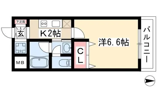 東桜コート【2階】の間取り